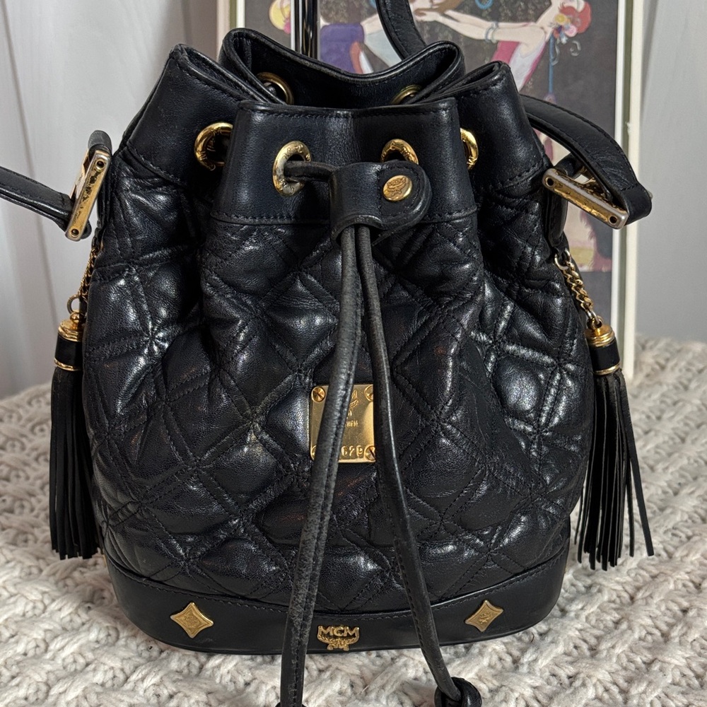 Authenticated Excellent Condition Mcm Vintage Bla… - image 1